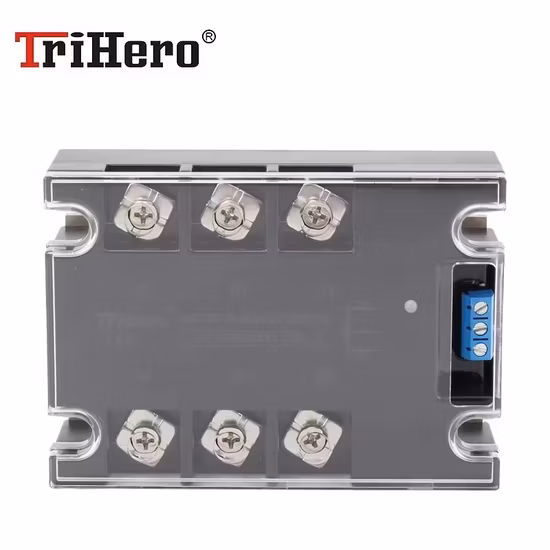 Relés trifásicos SSR 40A Módulo de controle do motor Controle CC Relé de estado sólido CA