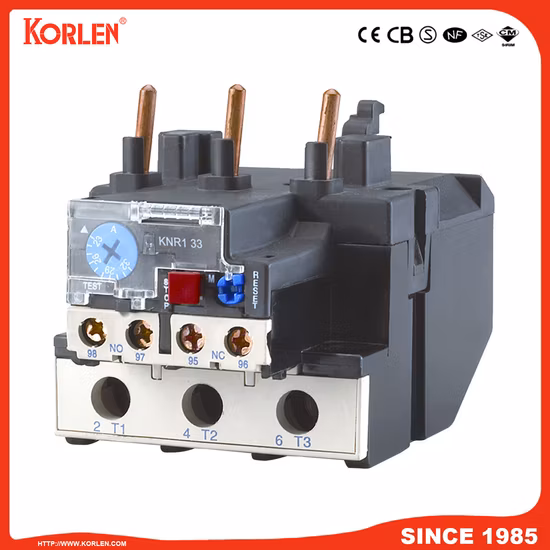 Relé de sobrecarga térmica Lr2 Relé térmico ajustável com 1no+1nc Adequado para contator CA Cjx2