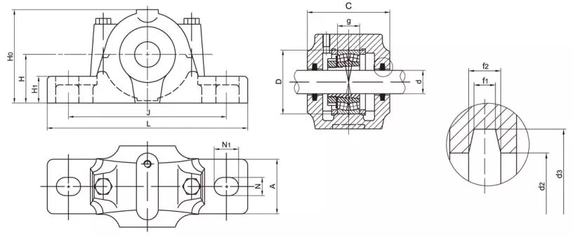 Pillow Block Bearing Housing Sn Snl Series