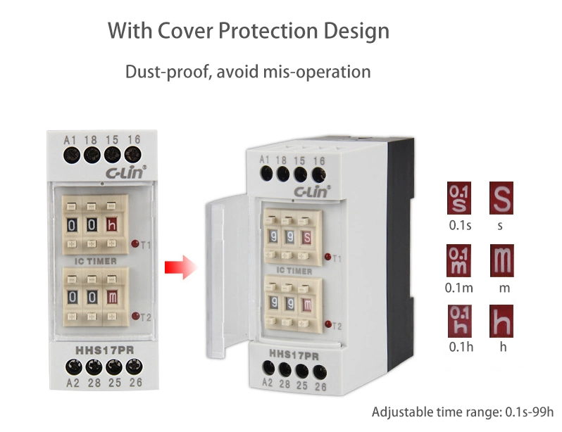 Hhs17pr Rail Mounted Time Delay Relay with Repeat Operation