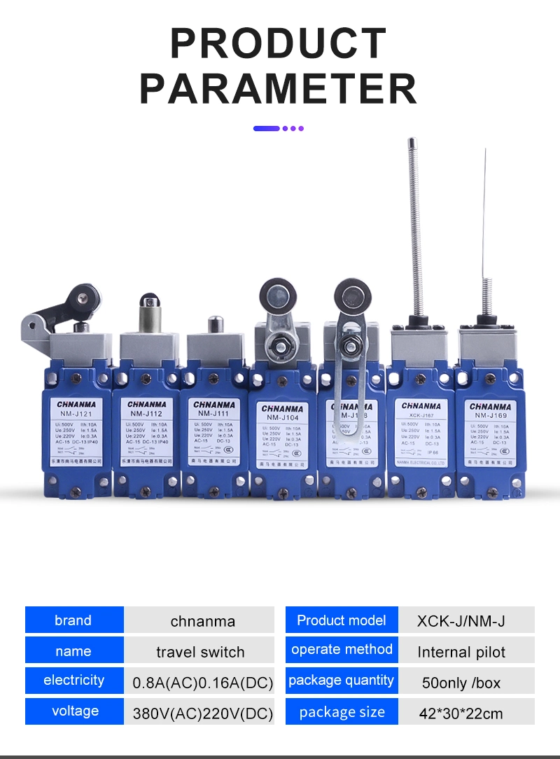 High Quality Xck-J Series Roller Lever Type Industrial Limit Switch for Machine